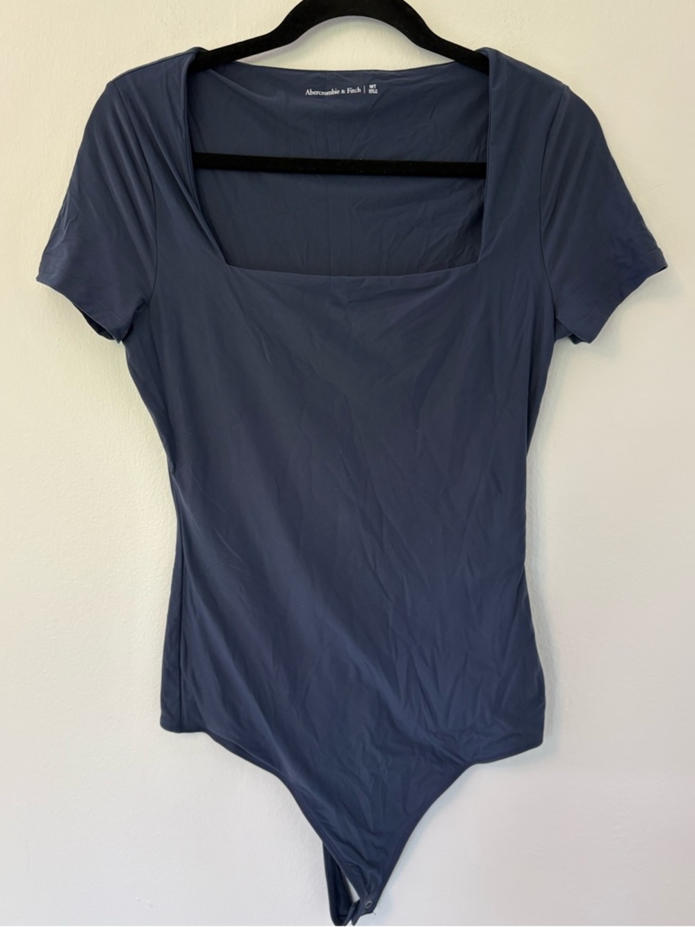 Square Neck Navy Bodysuit size medium tall